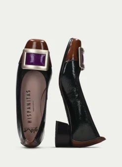 Bailarina salma forest-cuero-magenta*HISPANITAS Discount