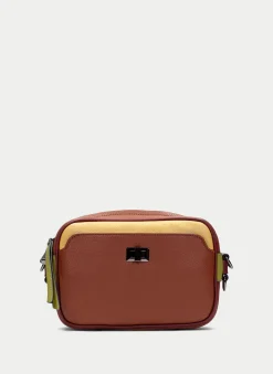 Bandolera cuero-mostaza-oliva*HISPANITAS Online