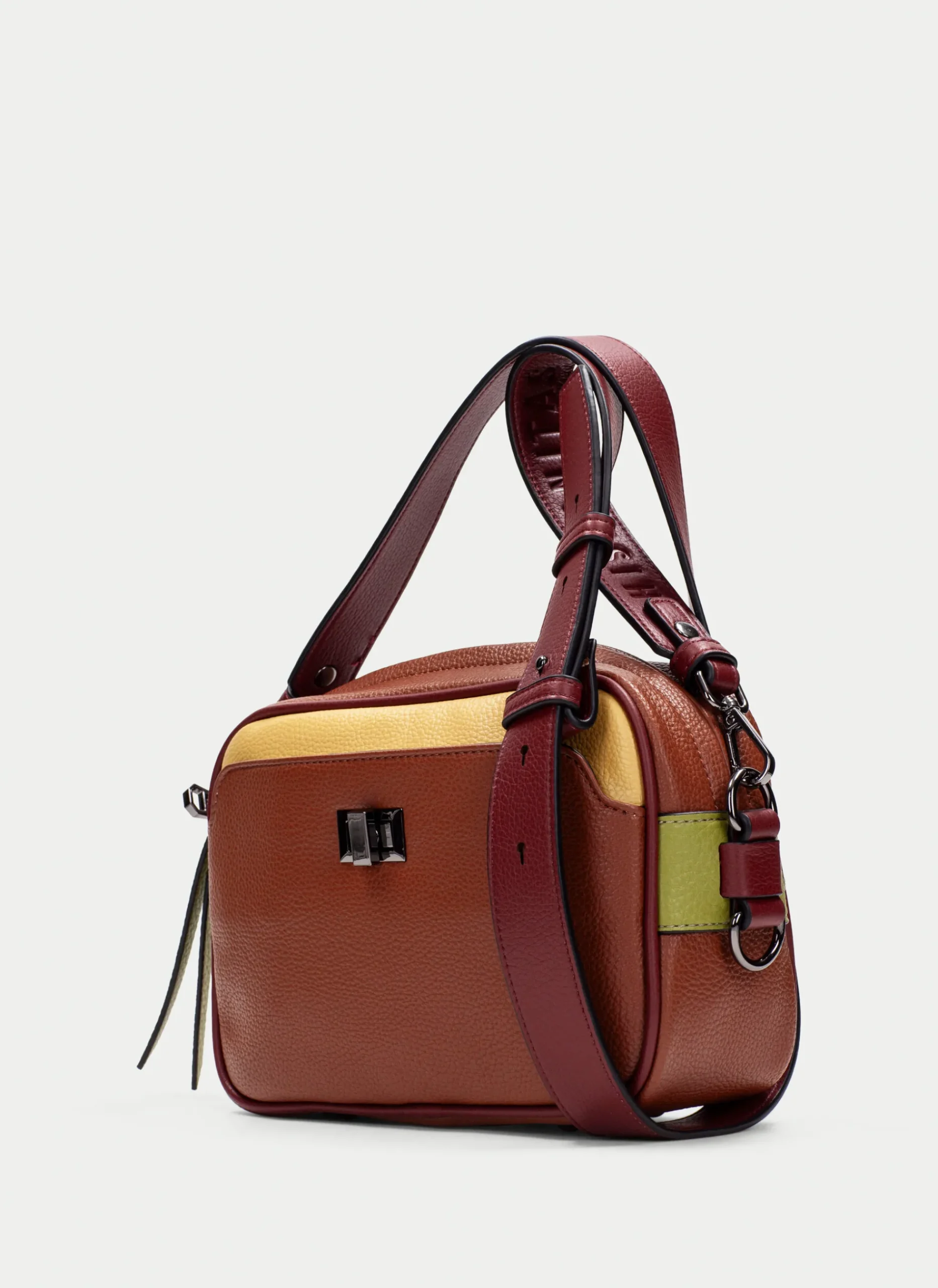 Bandolera cuero-mostaza-oliva*HISPANITAS Online
