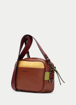 Bandolera cuero-mostaza-oliva*HISPANITAS Online