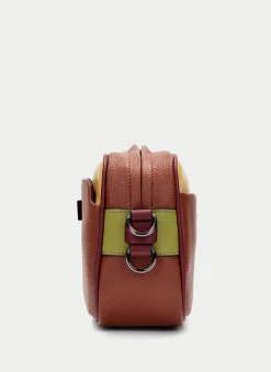 Bandolera cuero-mostaza-oliva*HISPANITAS Online