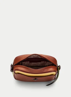 Bandolera cuero-mostaza-oliva*HISPANITAS Online