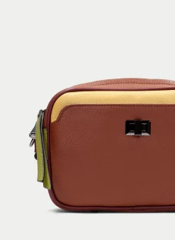Bandolera cuero-mostaza-oliva*HISPANITAS Online