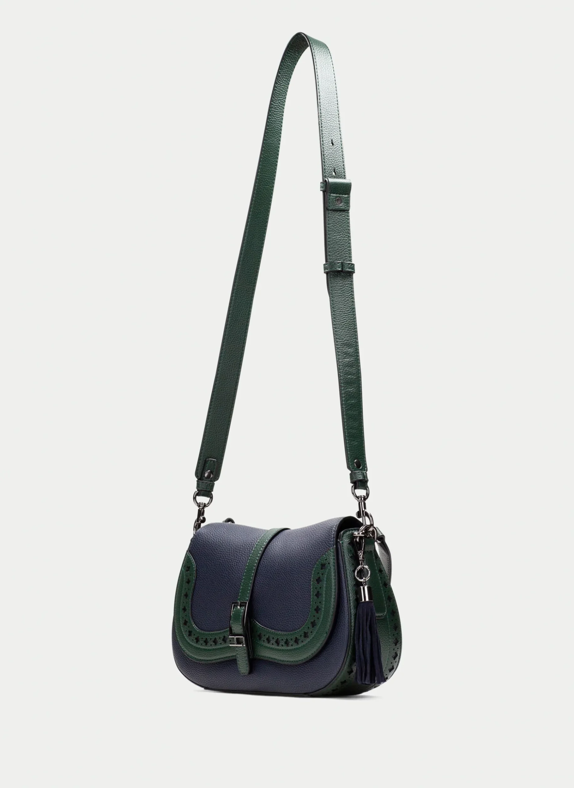 Bolso de Hombro azul-forest*HISPANITAS Fashion
