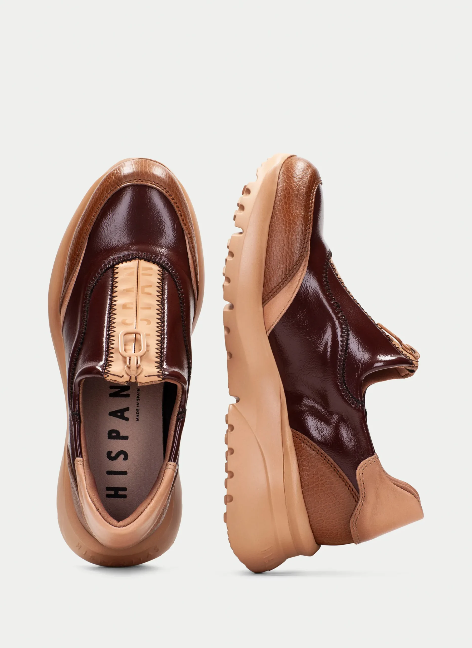 Deportivo polinesia cuero-marrón*HISPANITAS Fashion