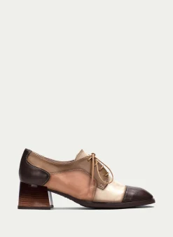 Derby charlize marrón-marfil*HISPANITAS Fashion