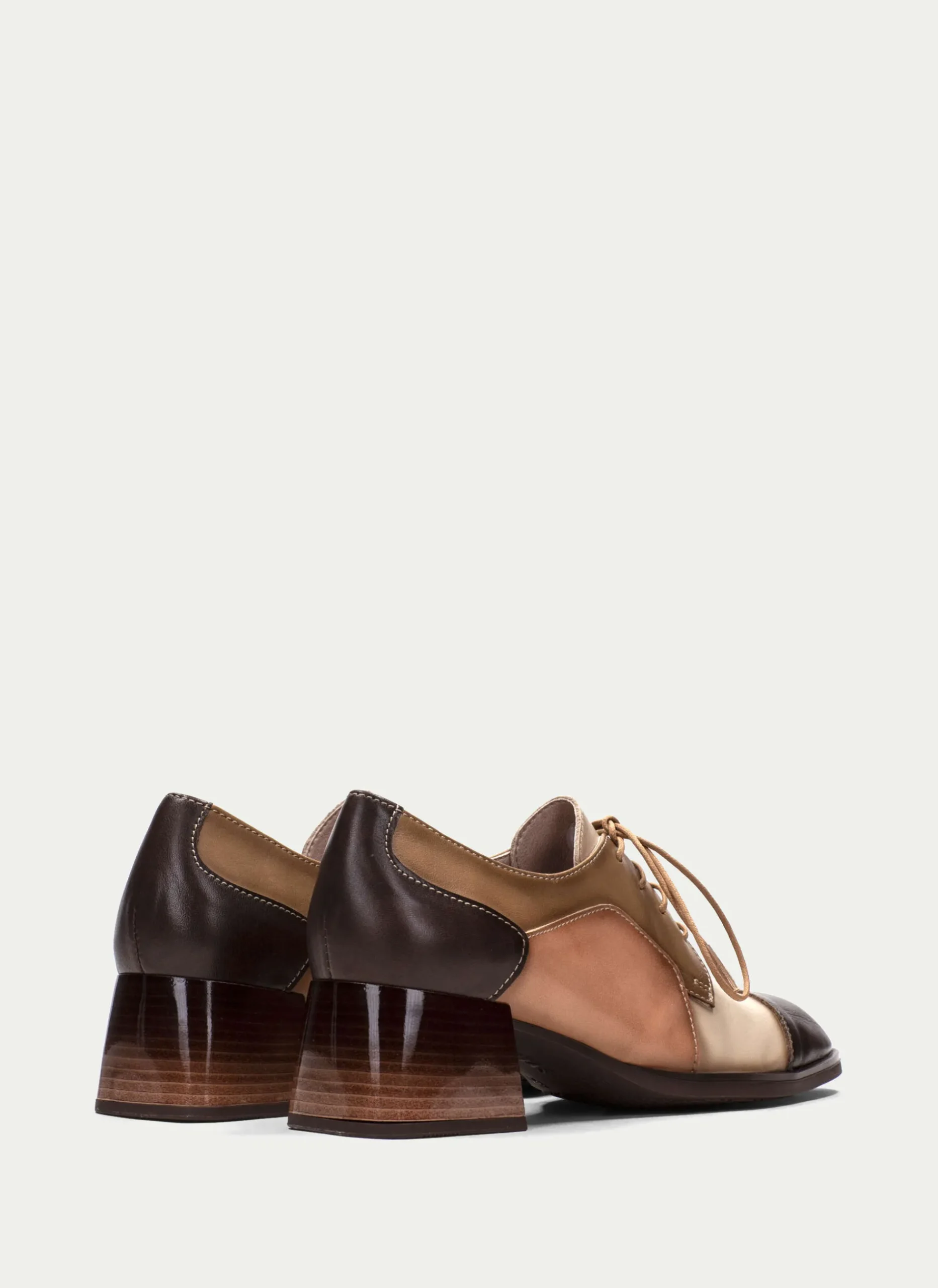 Derby charlize marrón-marfil*HISPANITAS Fashion