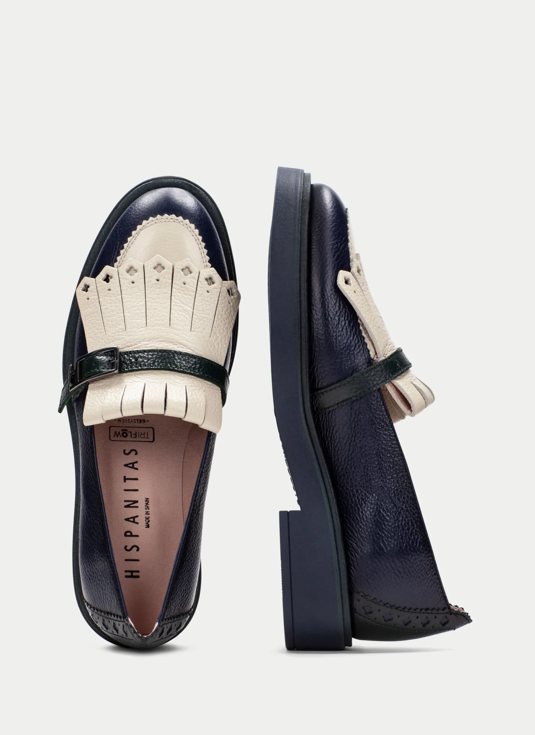 Mocasin brooklyn azul-milk-forest*HISPANITAS New