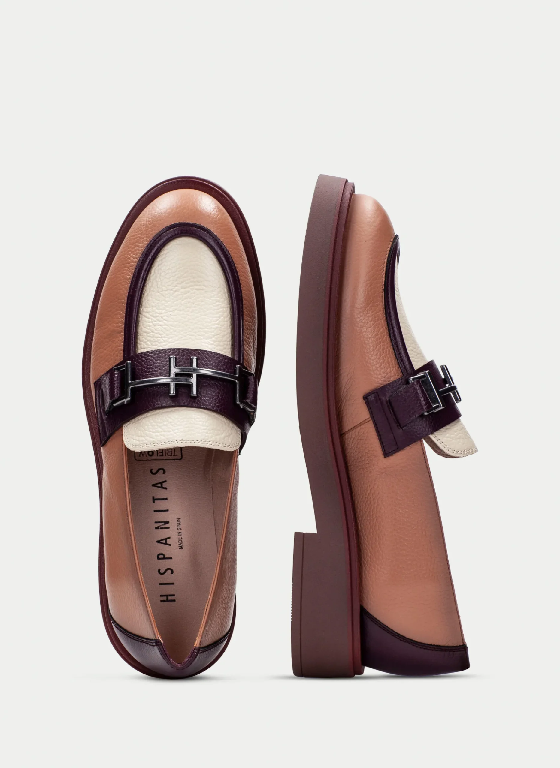 Mocasin brooklyn vino-milk-almond*HISPANITAS Online