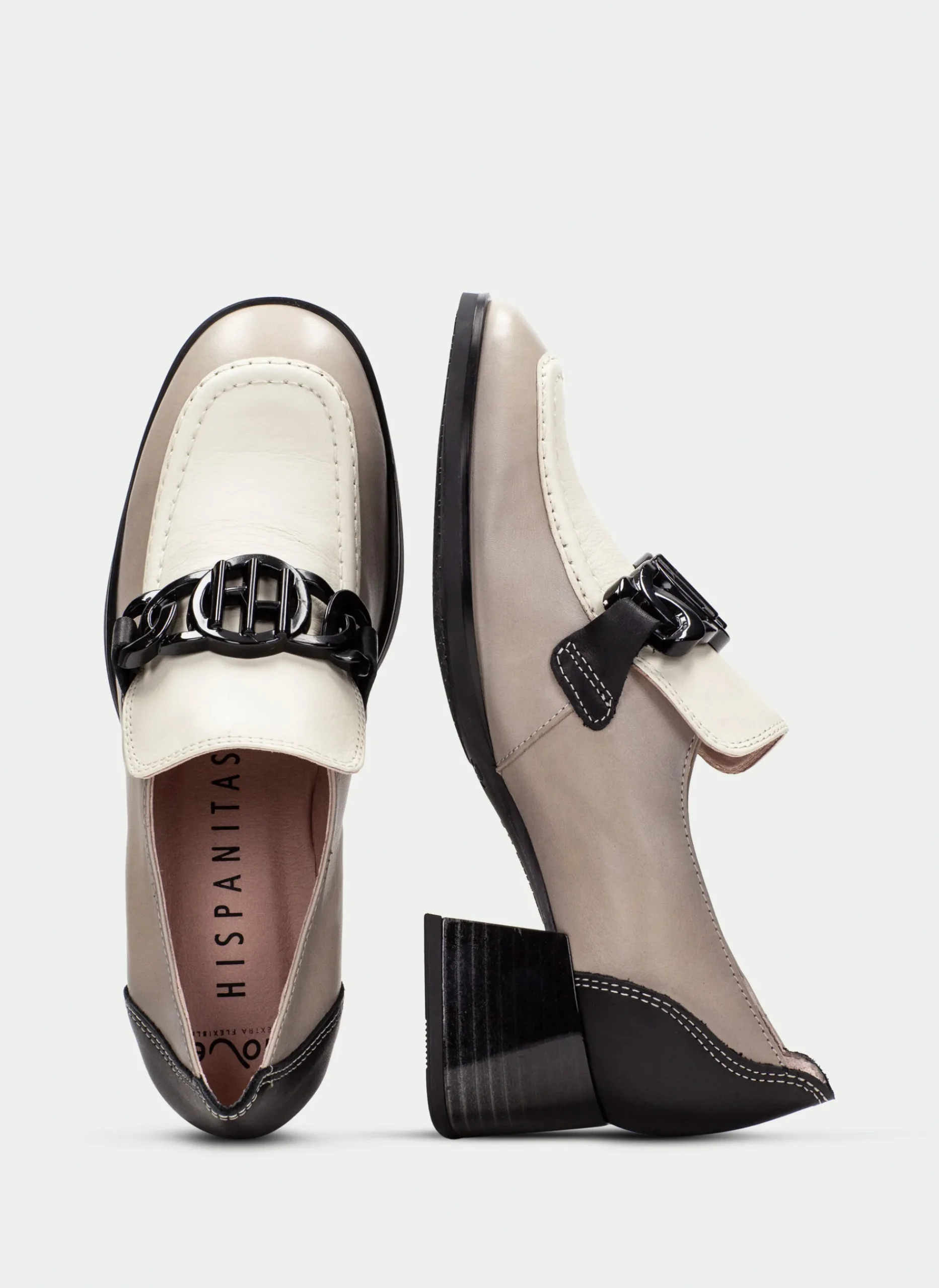 Mocasin charlize taupe-marfil*HISPANITAS Outlet