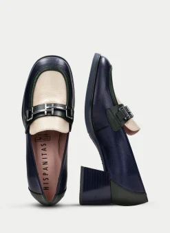 Mocasin milan azul-milk-forest*HISPANITAS Discount