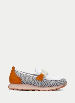 Mocasin Sport loira blanco-naranja*HISPANITAS Sale