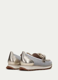 Mocasin Sport loira blanco-oro*HISPANITAS New