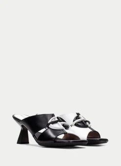 Sandalias Destalonadas danielle negro-blanco*HISPANITAS Discount