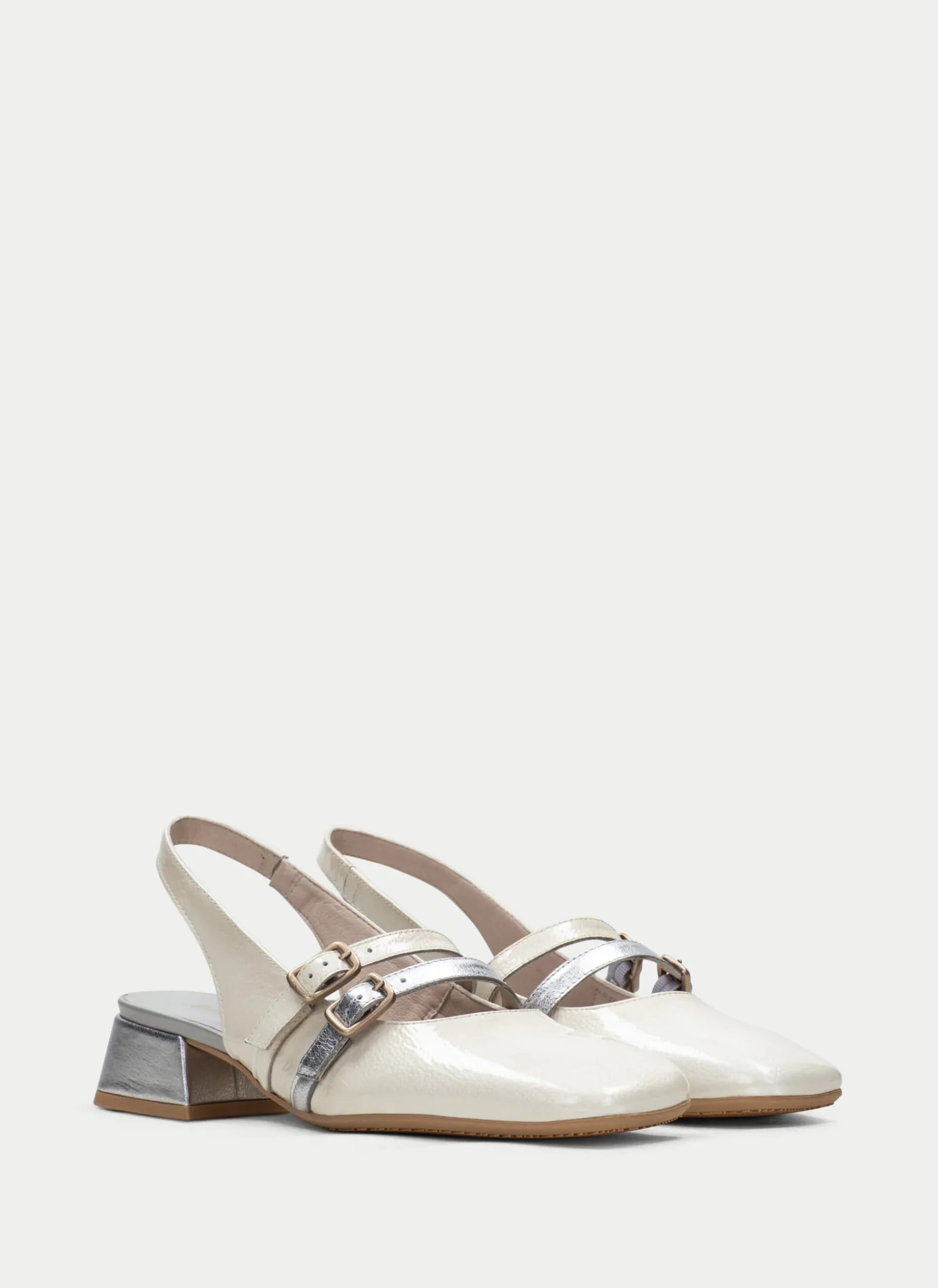 Zapato Plano aruba crema-plata*HISPANITAS Discount