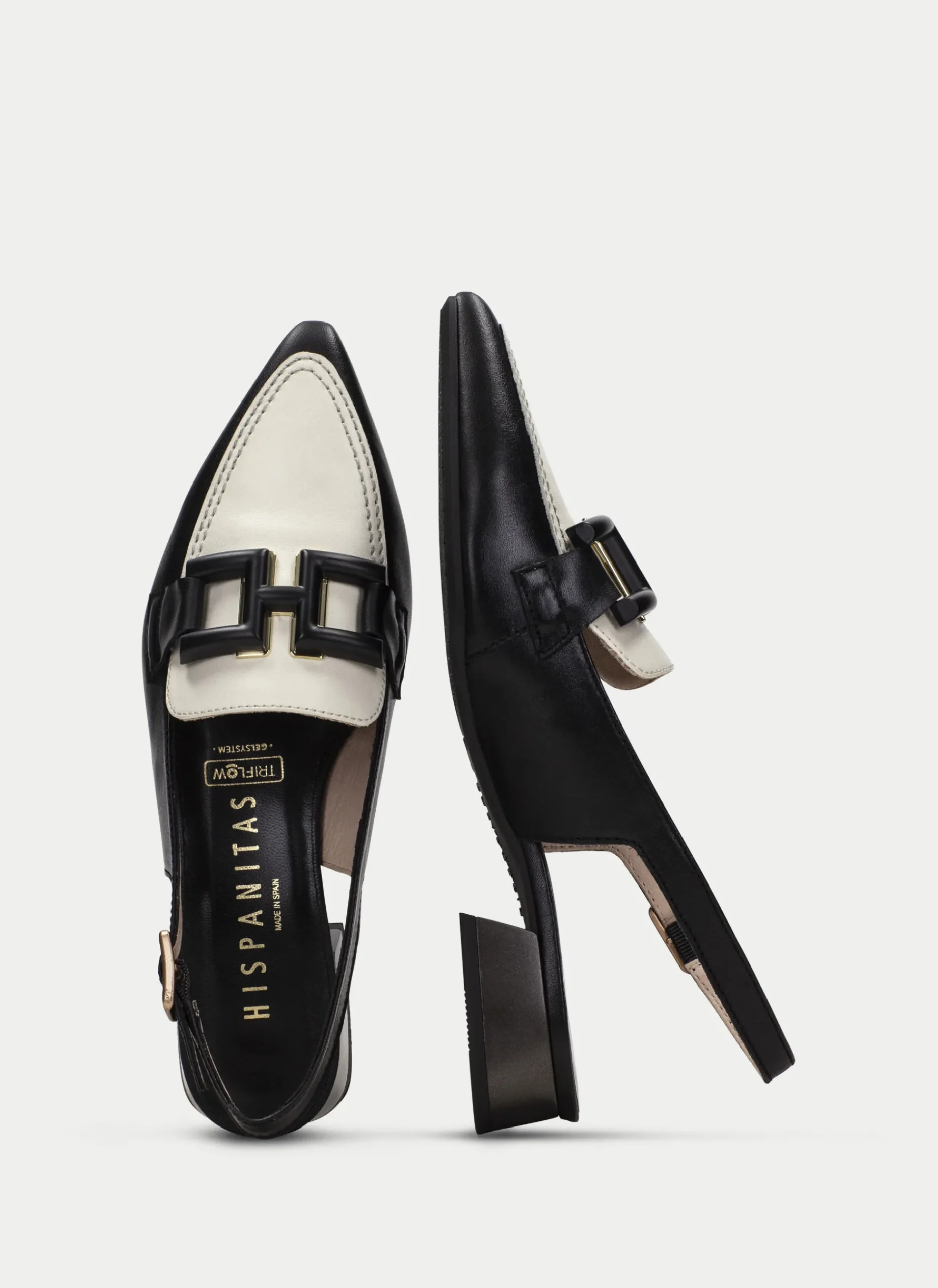 Zapato Plano dali negro-crema*HISPANITAS Sale